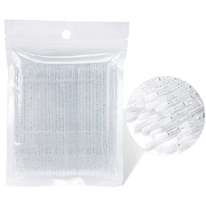 Micro Brushes - Glitter Silver