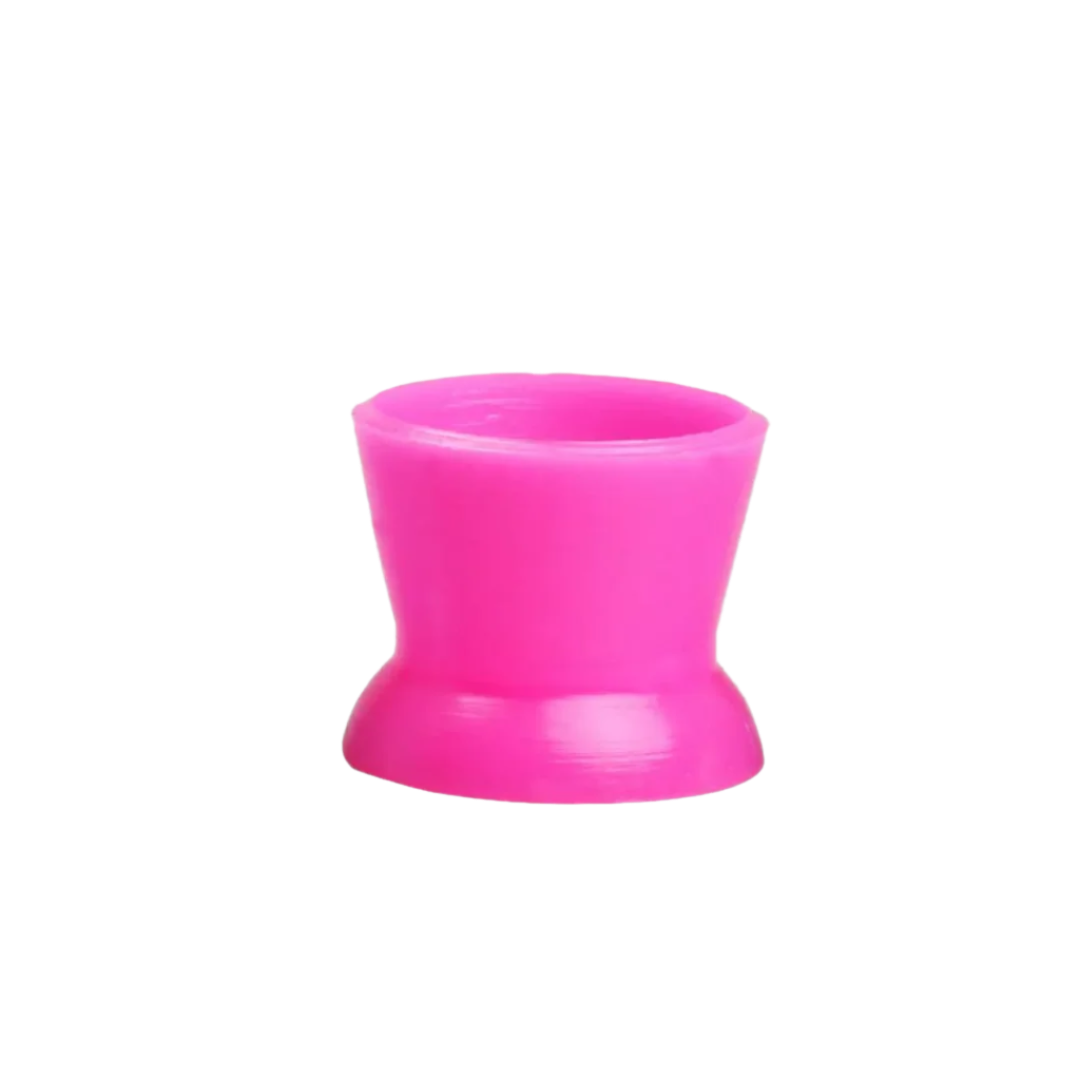 Silicone Pigment Cups - Flat Bottom Suction - Hot Pink