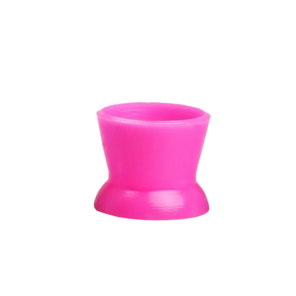 Silicone Pigment Cups - Flat Bottom Suction - Hot Pink