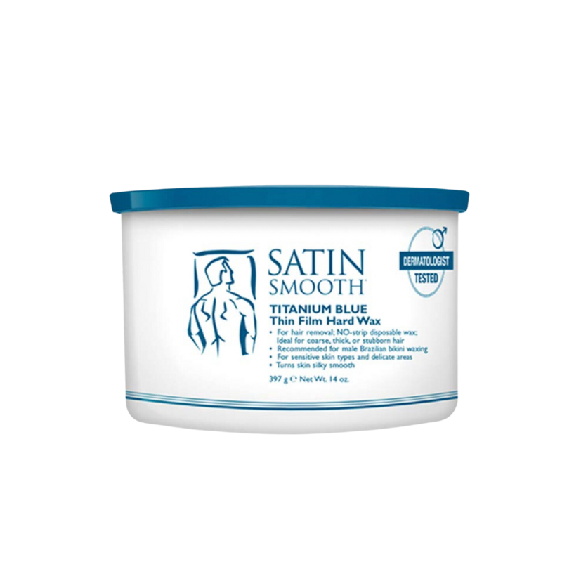 Satin Smooth - Titanium Blue Thin Film Hard Wax, 396g