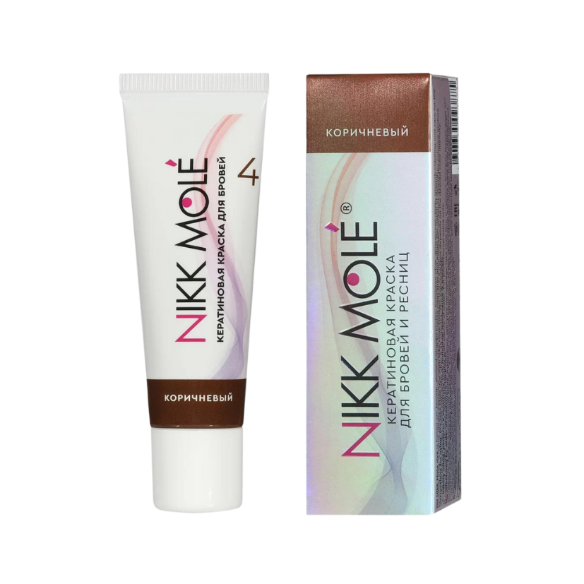 Nikk Molé - Keratin Dye for Eyebrows and Eyelashes - Brown, 15ml
