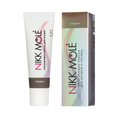 Nikk Molé - Keratin Dye for Eyebrows and Eyelashes - Graphite, 15ml