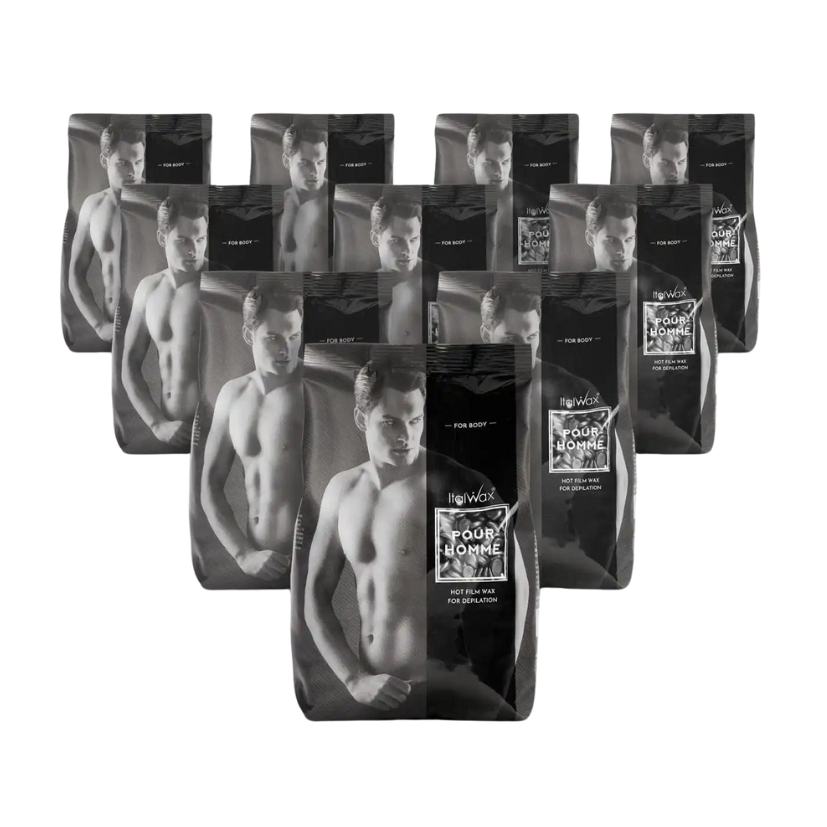 Italwax - Pour Homme for Men Film Wax, 10 x 1kg