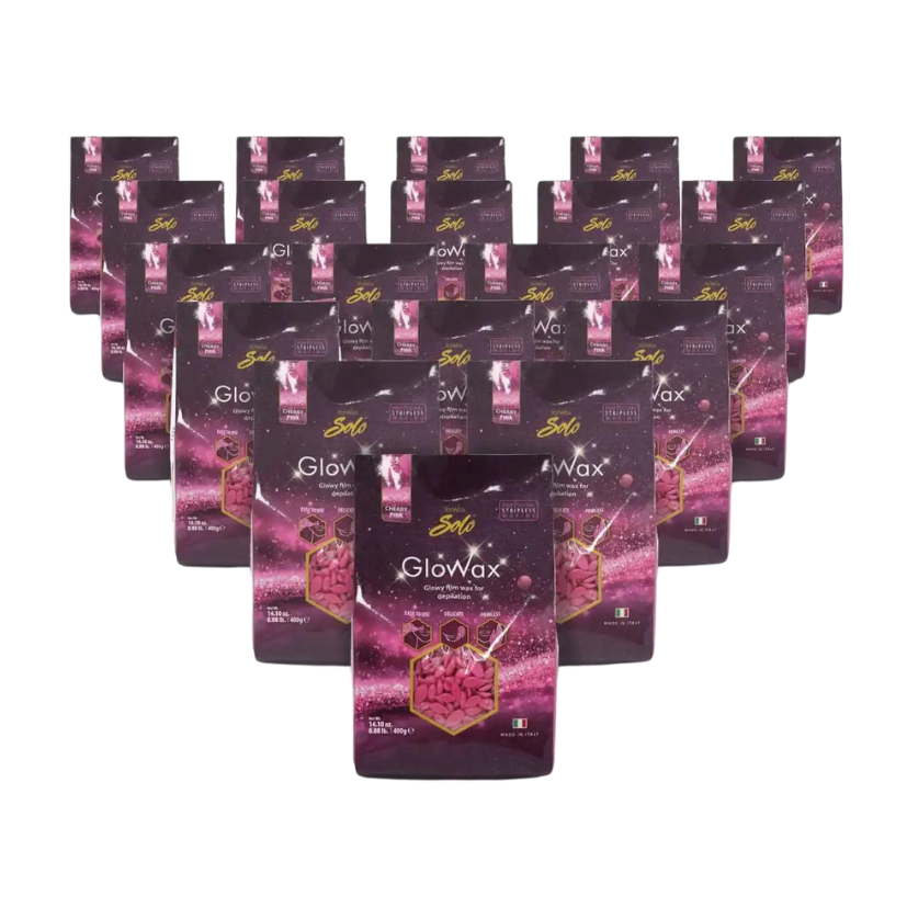 ITALWAX - Cherry Pink GloWax, 20 x 400g