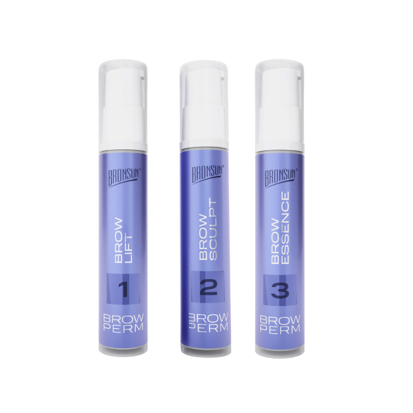 Bronsun - Long Term Brow Perm Composition Kit - 3 Steps