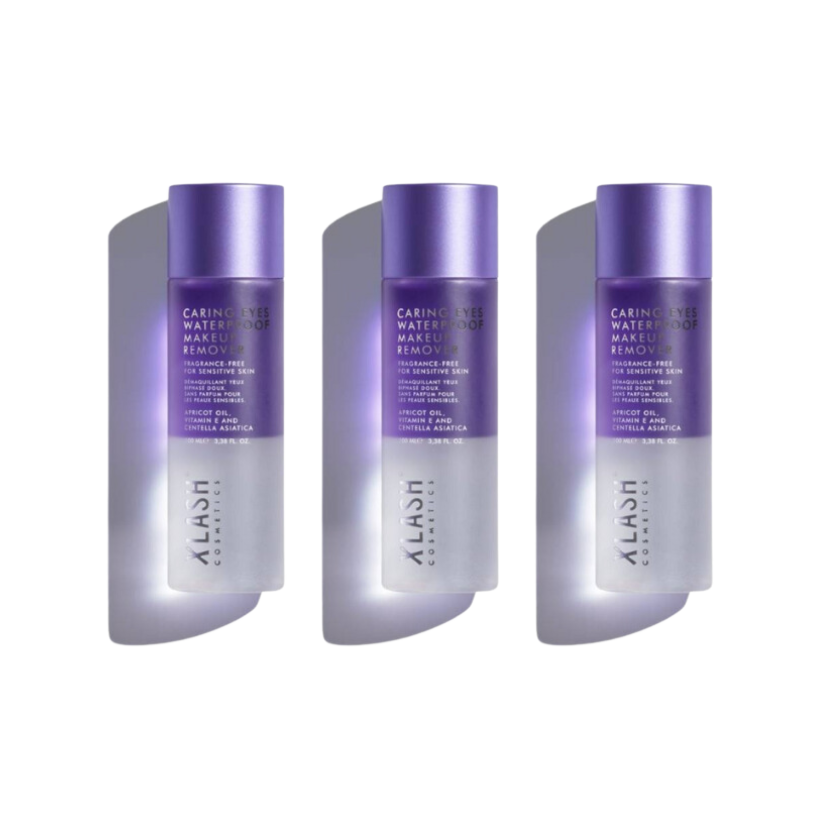 XLASH - Caring Eyes Waterproof Makeup Remover, 100ml (Wholesale 3 Pack, RRP $33.95 Each)