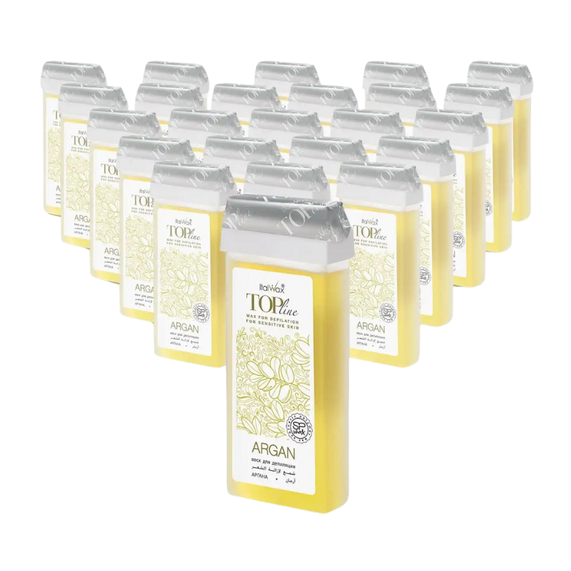Italwax - Argan Top Line Wax Cartridge, 24 x 100ml