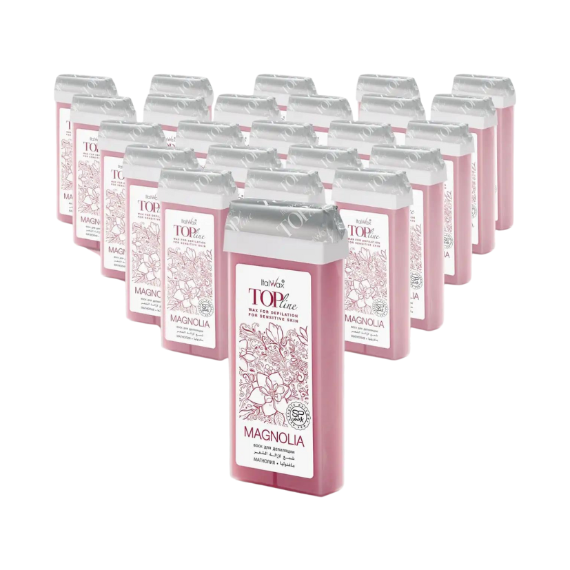 ITALWAX - Magnolia Top Line Wax Cartridge, 24 x 100ml