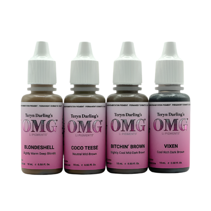 OMG Brow Pigment Set (All 4 Colours)