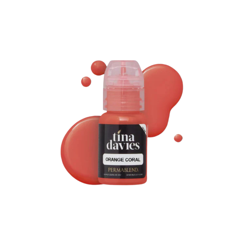 Tina Davies - I Love Ink LIP Pigment - Orange Coral 15ml