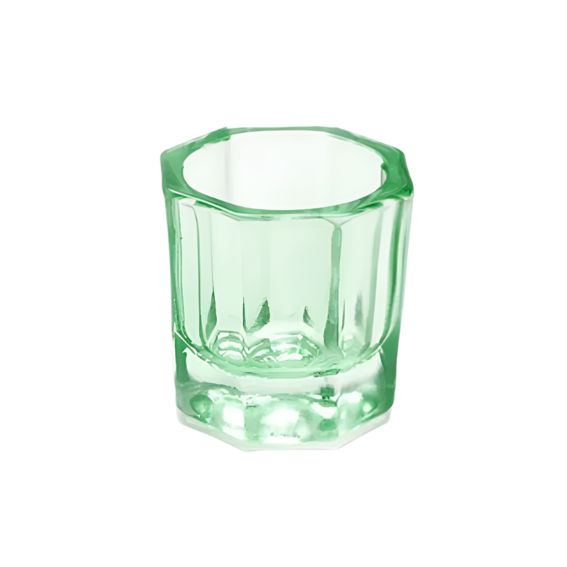 Glass Dappen Dish - Small Green