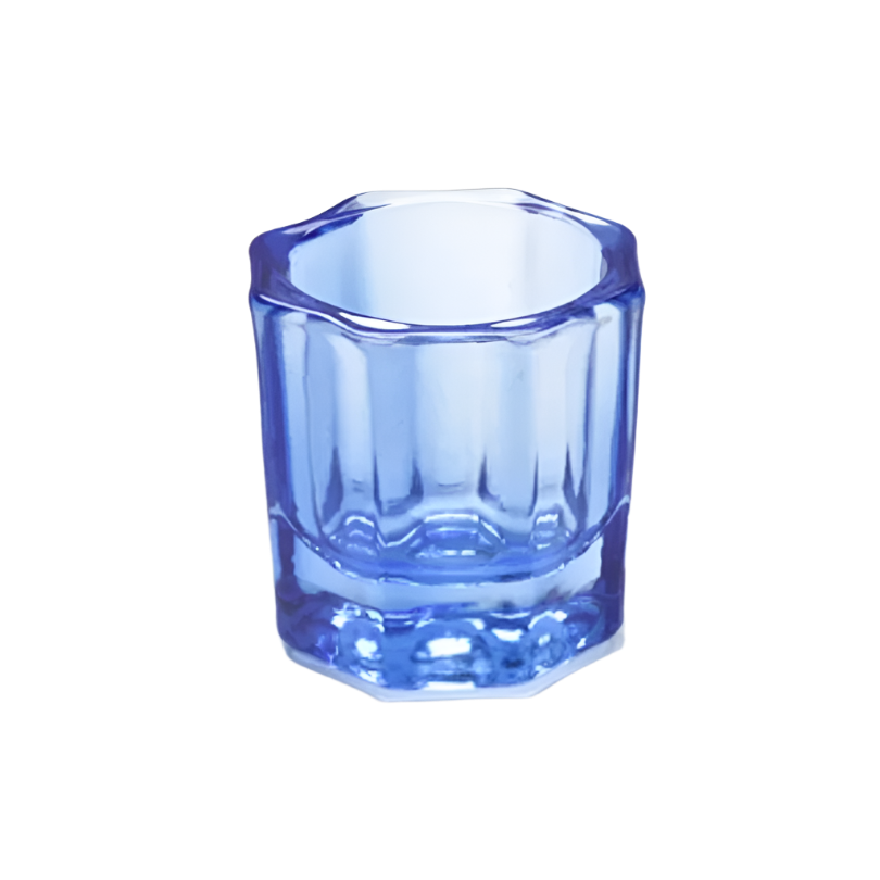 Glass Dappen Dish - Small Blue