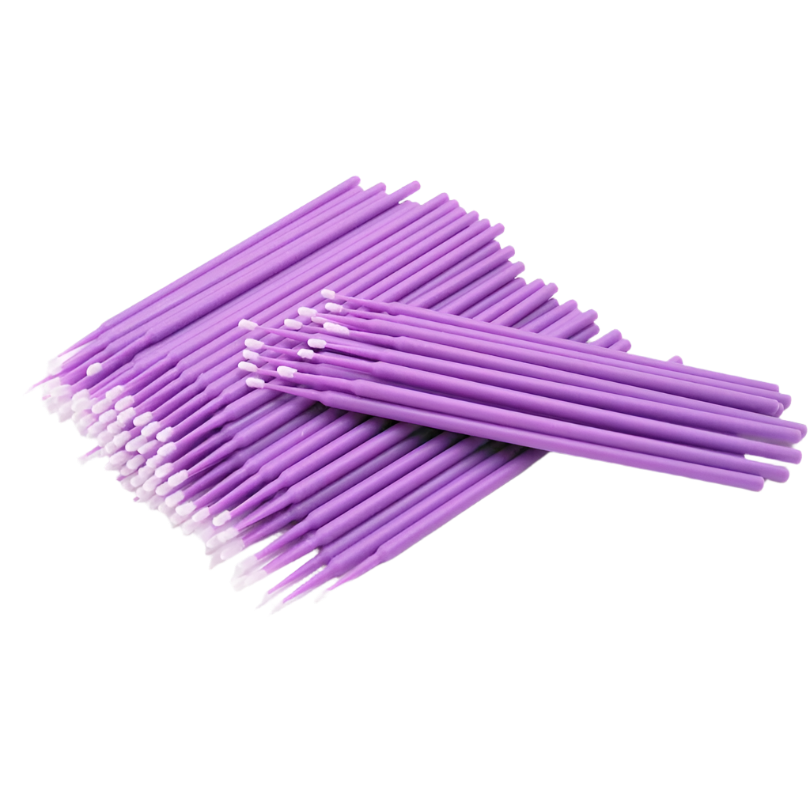 Micro Brushes - Purple (100pcs)