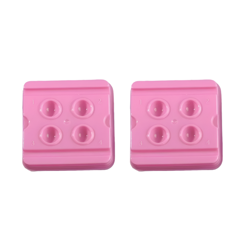 Dental Wells - 4 Well / Pink (50 pcs)