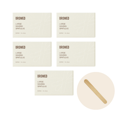 Browed - Large Waxing Spatulas, 500 Pack (BULK 5x 100 pack)