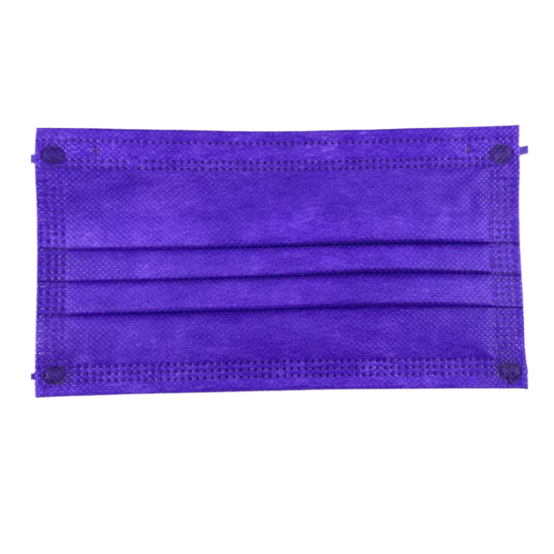 Disposable Face Mask - Dark Purple (50pcs)