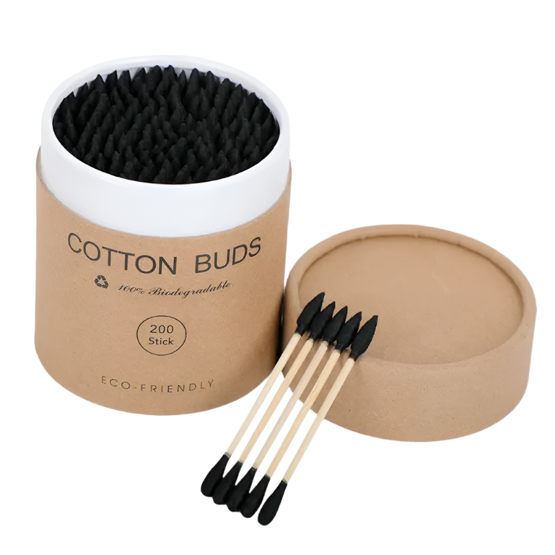 Eco-friendly Cotton Tips - Black