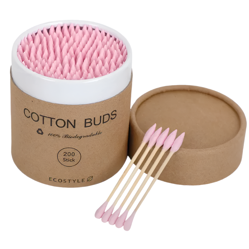 Eco-friendly Cotton Tips - Pink