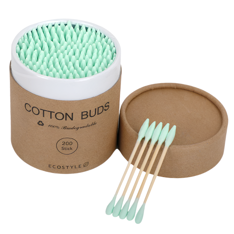 Eco-friendly Cotton Tips - Mint Green