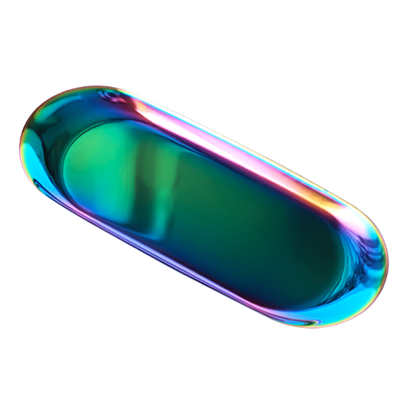 Stainless Steel Tray - Rainbow (Large)