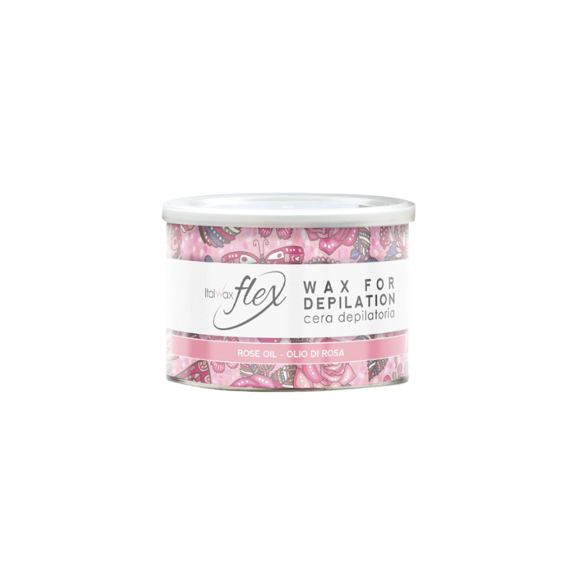 Italwax - Rose Oil Flex Wax Tin, 400ml