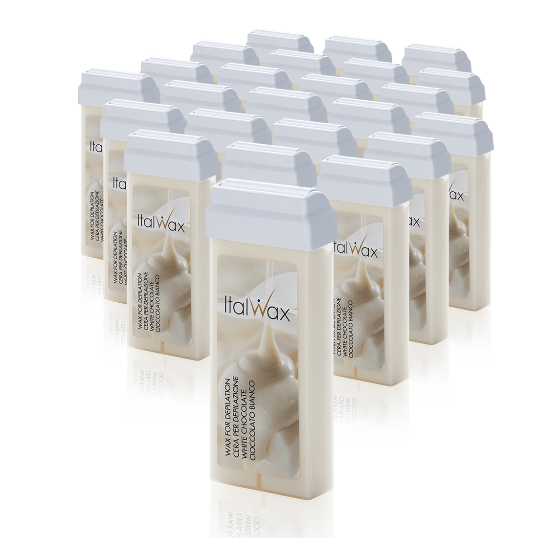 Italwax - White Chocolate Wax Cartridge, 24 x 100ml