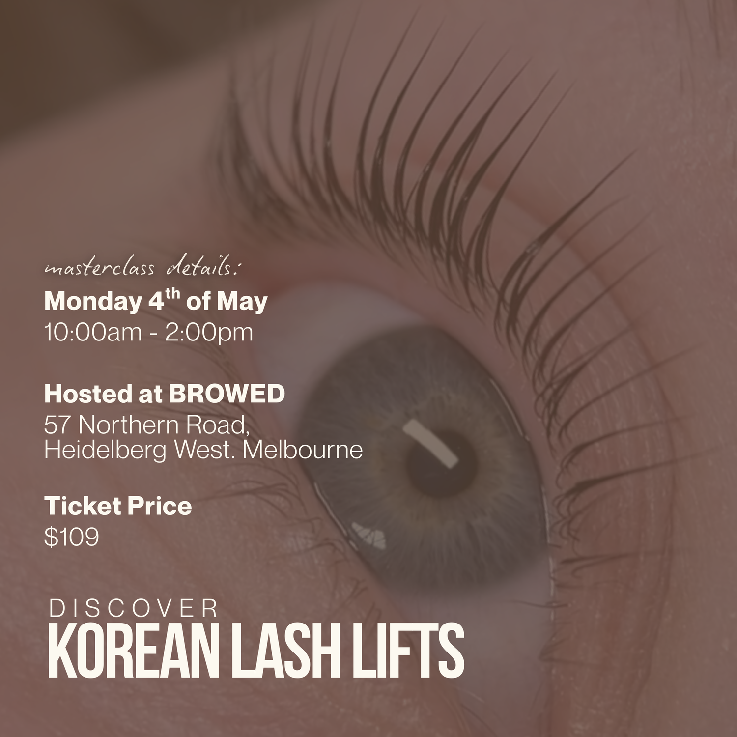 Discover Korean Lash Lifts: Melbourne Masterclass