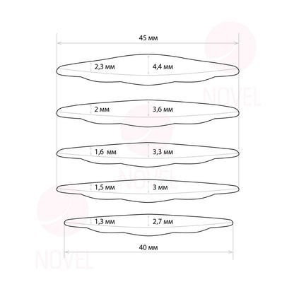 Novel - Silicone Lamination Rollers (5 Sizes Available)