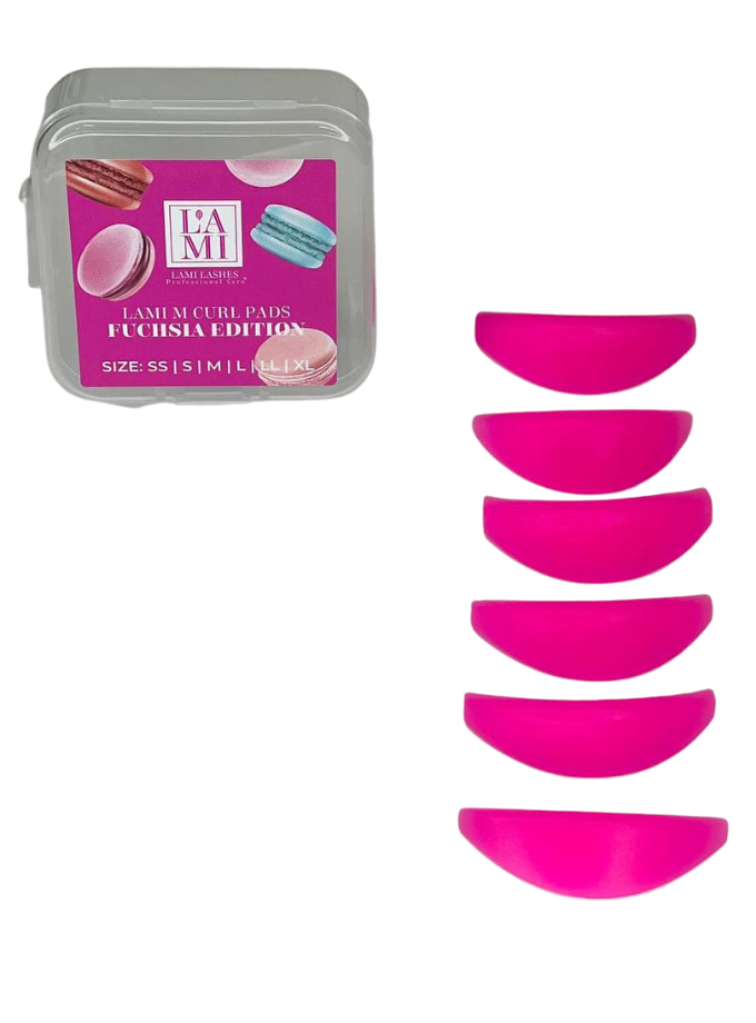 Lami Lashes - M Curl Pads - Fuchsia (6 pairs in a box)